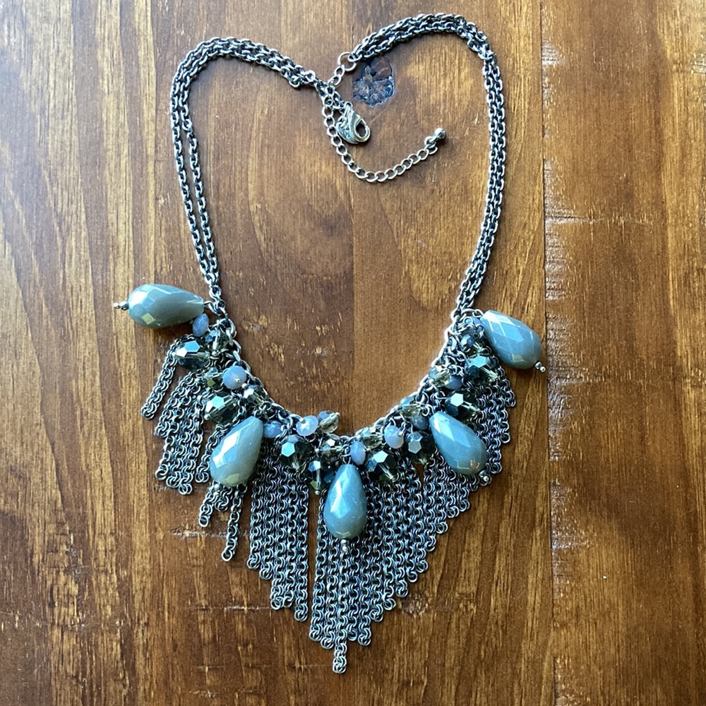 Lia Sophia Gunmetal Necklace
